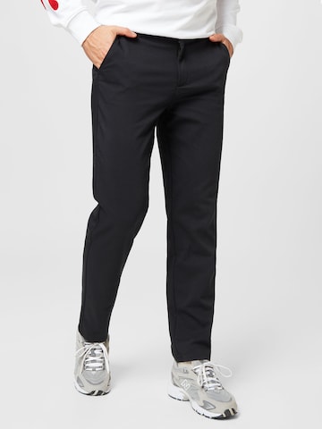 LMTD Regular Chino trousers in Black: front