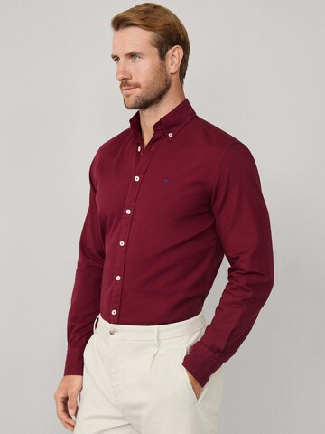 Hackett London Regular Fit Hemd 'Ess' in Rot