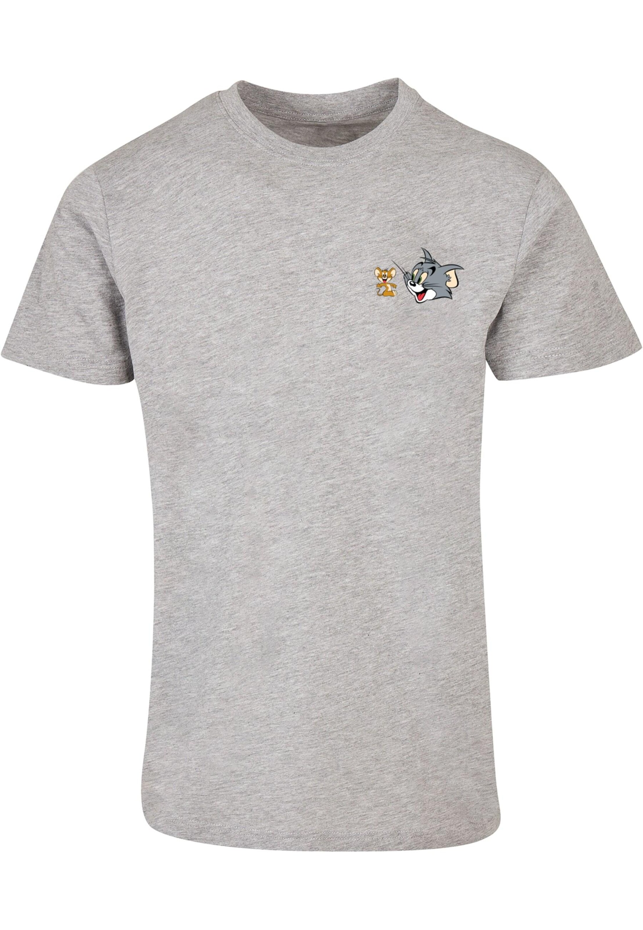 T-Shirt 'Tom and Jerry - Classic Heads' ABSOLUTE CULT en gris : devant