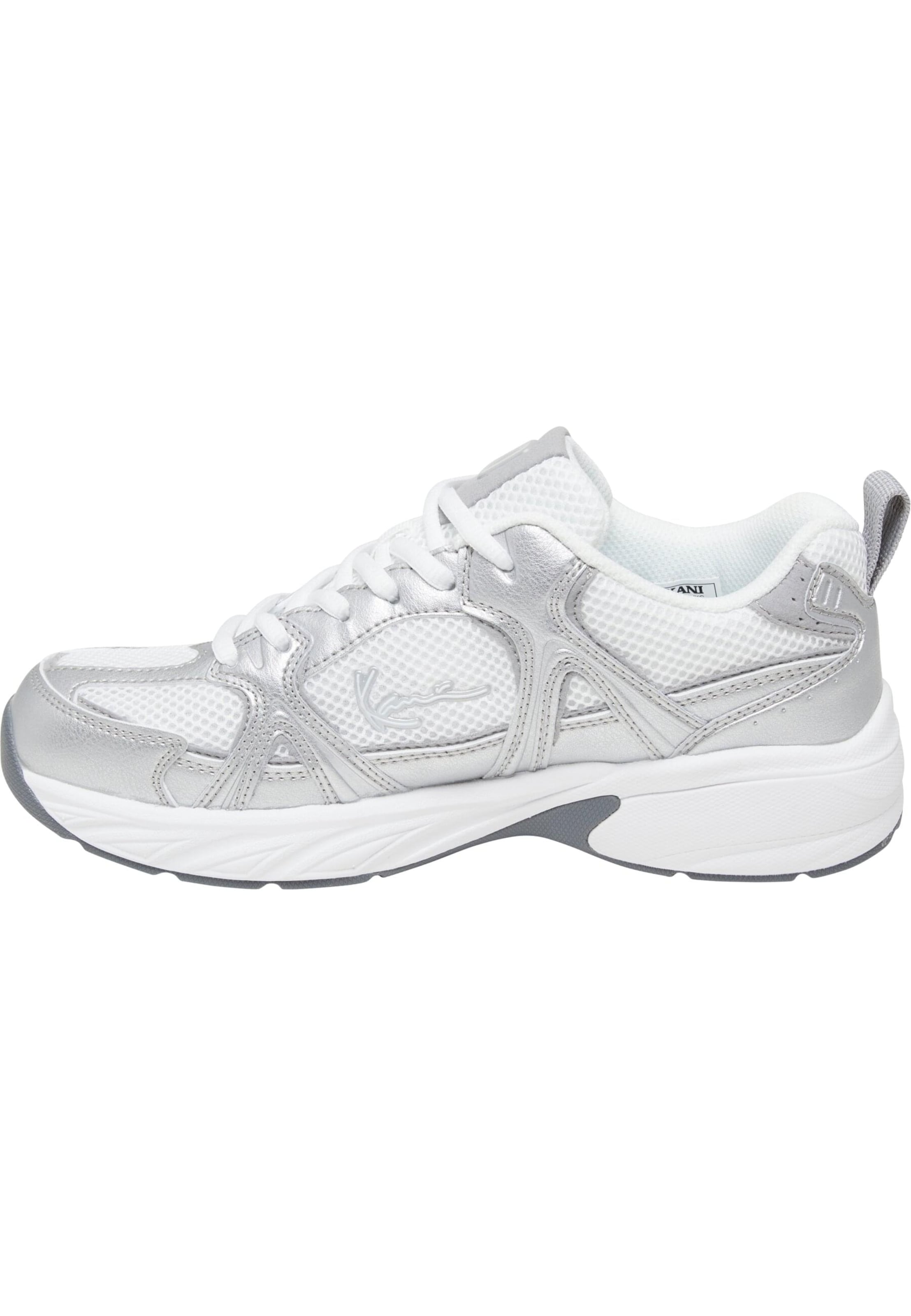 Sneaker bassa 'Prime Runner' di Karl Kani in argento: frontale