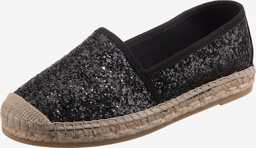 Vidorreta Espadrilky 'Pitiusa' – černá: přední strana