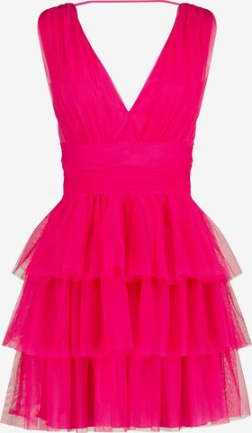 Robe de cocktail Nicowa en rose : devant