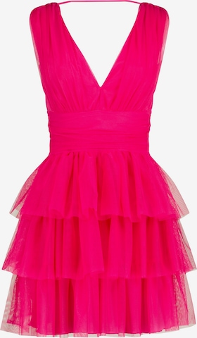 Robe de cocktail Nicowa en rose : devant