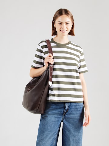 T-shirt 'SLFESSENTIAL' SELECTED en vert : devant