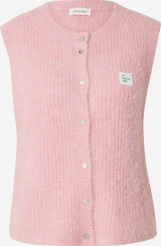 Cardigan 'EAST19MCE24' AMERICAN VINTAGE en rose : devant