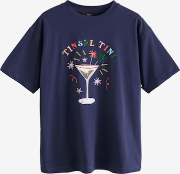 Next - Camiseta en azul: frente