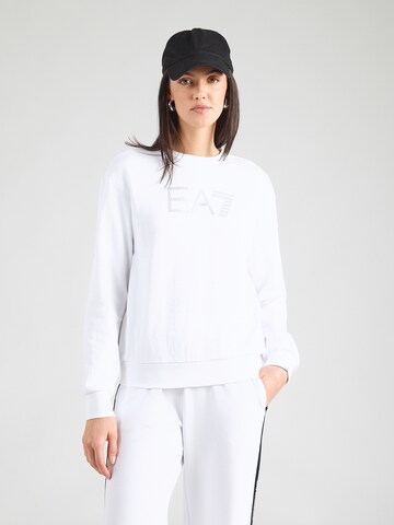 EA7 Emporio Armani Sweatshirt in Weiß: Vorderseite
