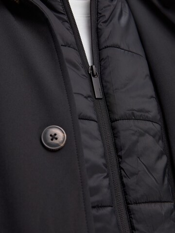 SELECTED HOMME Between-seasons coat 'ALVIN' in Black