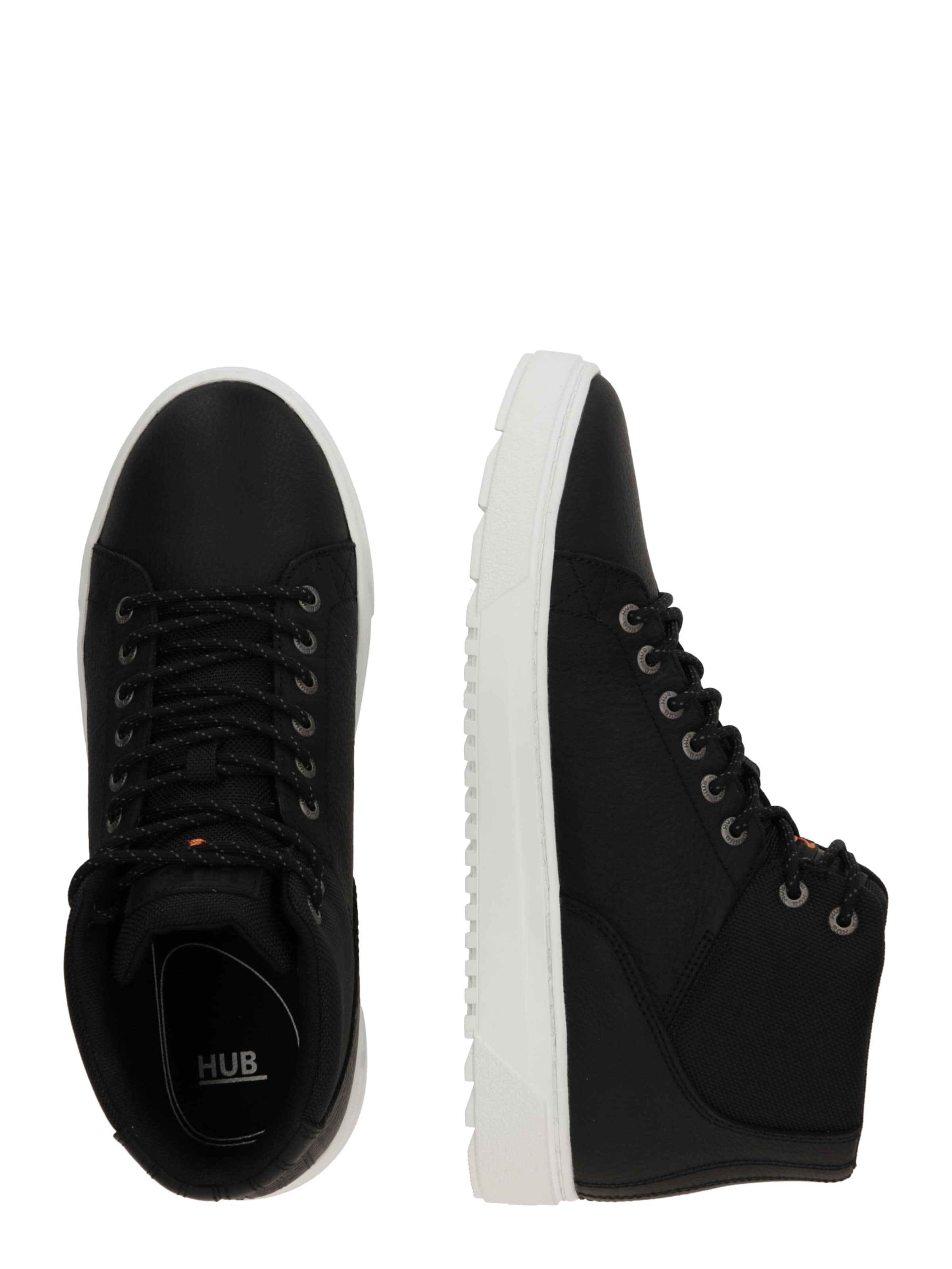 HUB Trampki wysokie 'Murrayfield' w kolorze czarny