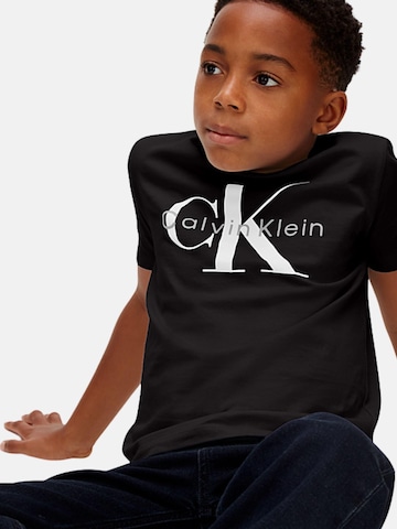 T-Shirt 'CK MONO LOGO SS T-SHIRT' Calvin Klein Kids en noir