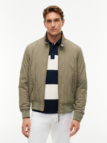 Veste mi-saison TOMMY HILFIGER en vert : devant