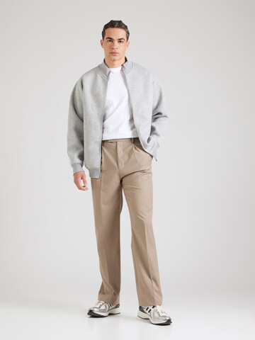 Regular Pantalon à pince TOPMAN en marron