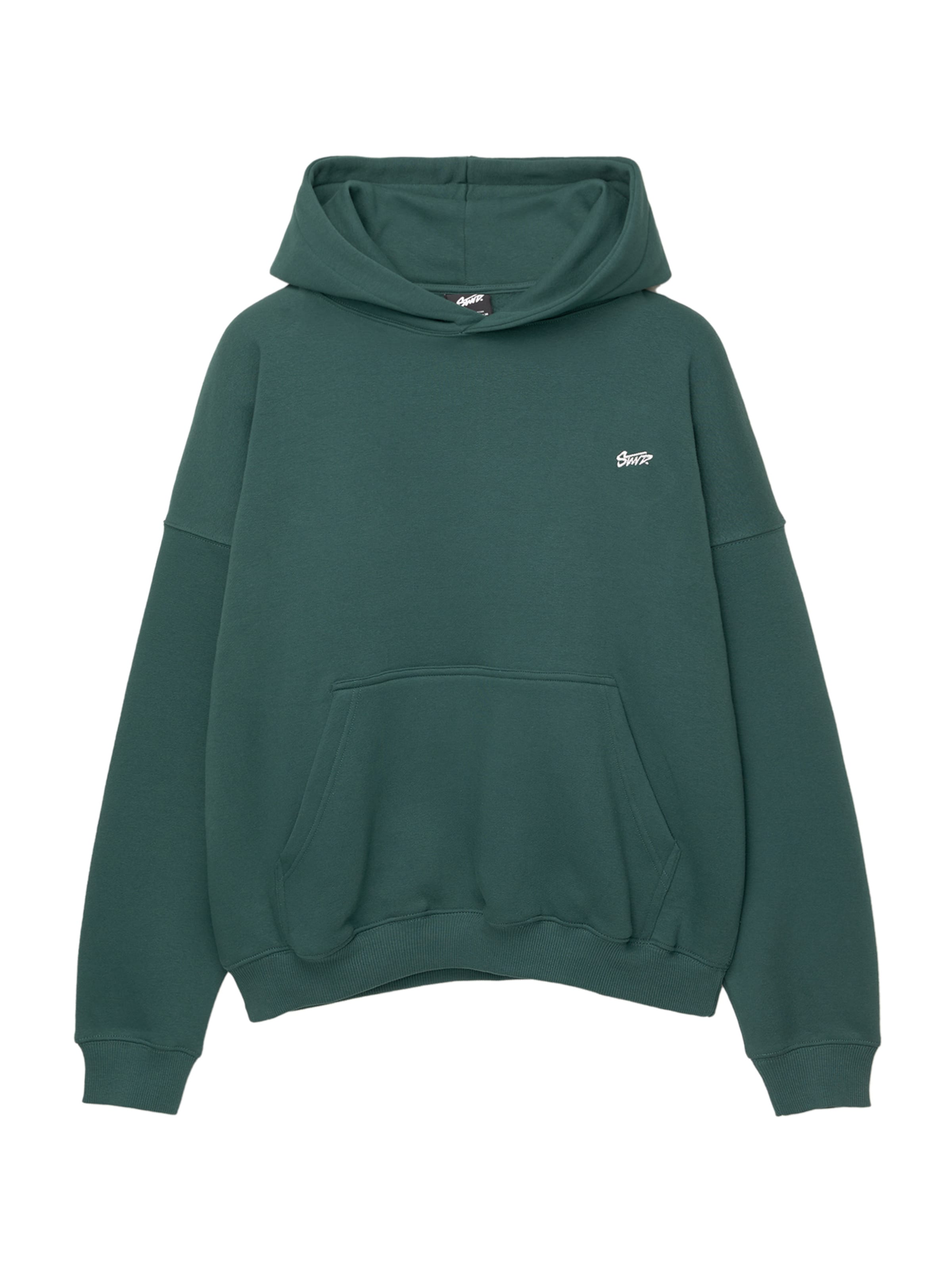 Pull&amp;Bear Sweatshirt &#x27;STWD&#x27; i grön: framsida