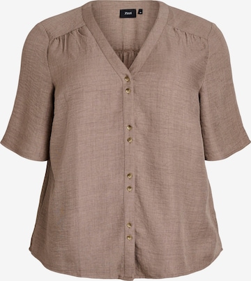 ZizziBluza 'Caalabama' - smeđa boja: prednji dio