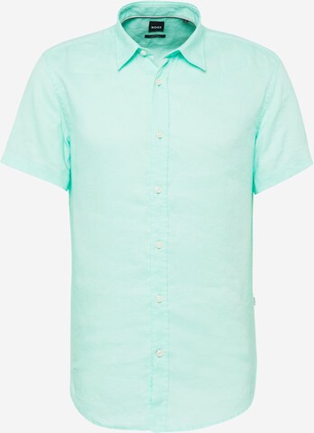 BOSS Regular fit Overhemd 'Ross' in Groen: voorkant