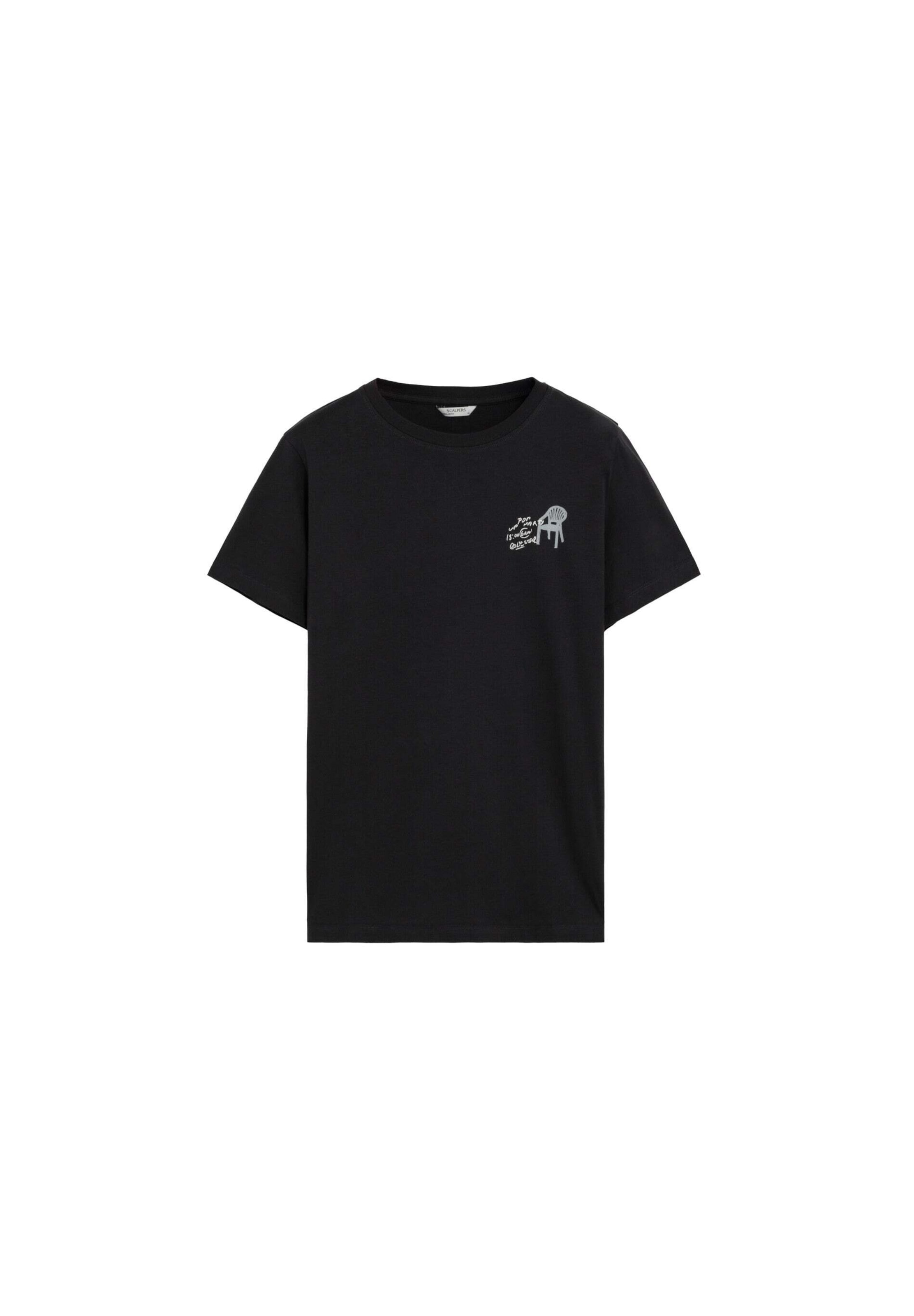 Scalpers Shirt in Zwart: voorkant