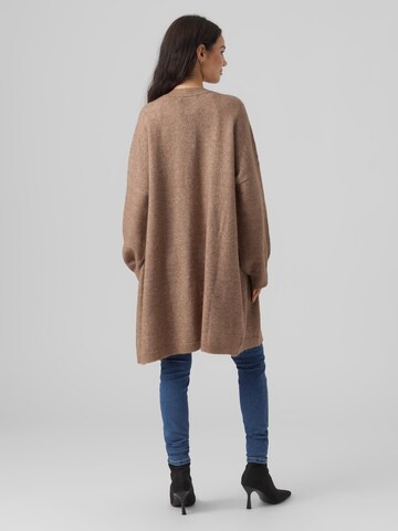 VERO MODA Oversized Cardigan 'Bruna' in Brown