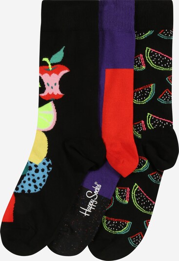 Șosete Happy Socks pe mov închis / roșu / negru, Vizualizare produs