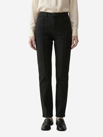 My fashion Slim fit Pants in Black: front