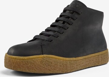 CAMPER Lace-Up Ankle Boots 'Peu Terreno' in Black: front