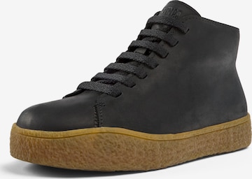 CAMPER Lace-Up Ankle Boots 'Peu Terreno' in Black: front