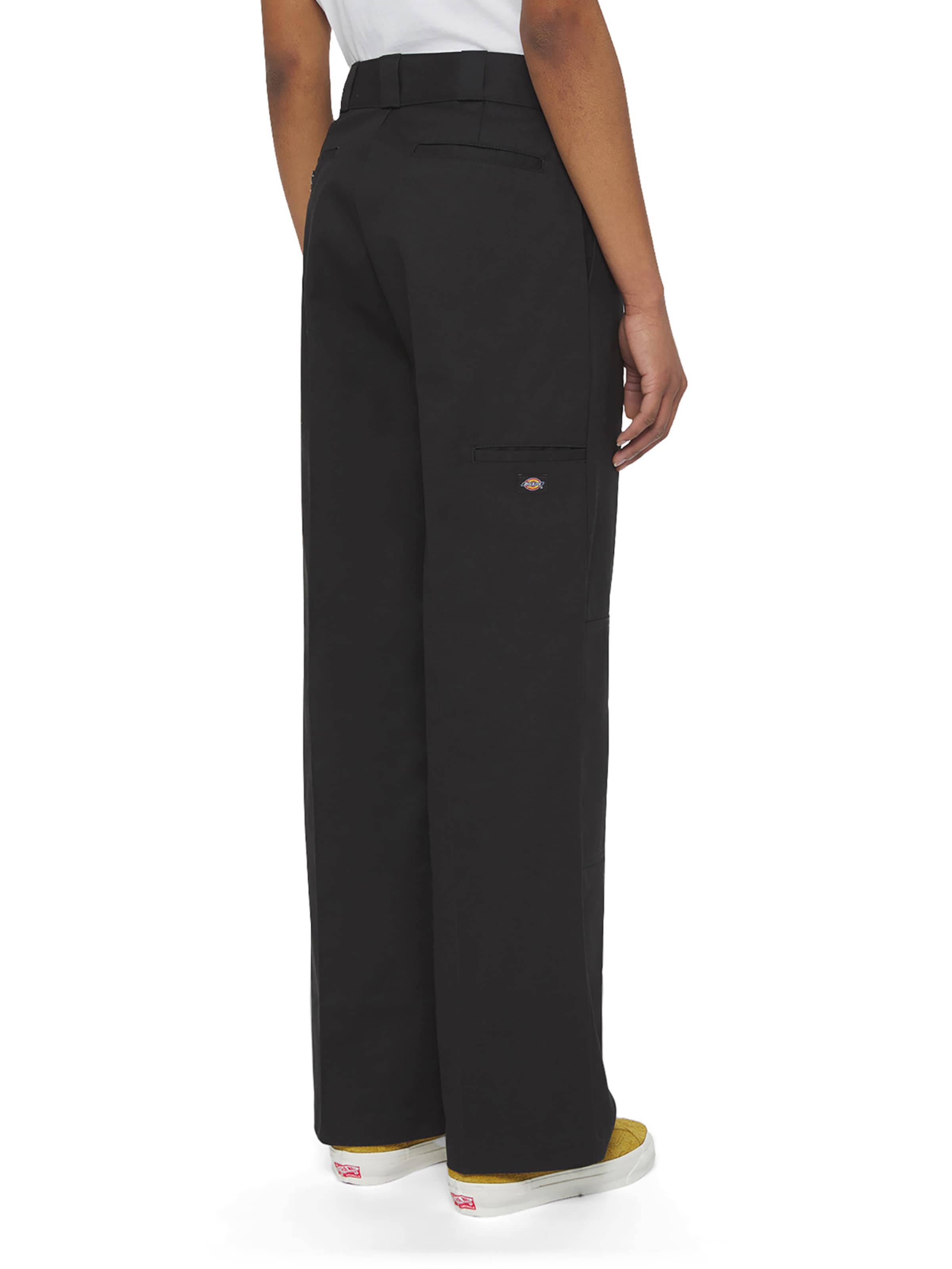 Wide leg Pantaloni con piega frontale di DICKIES in nero