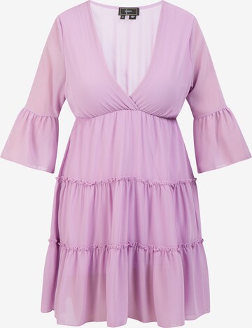 Robe faina en violet : devant