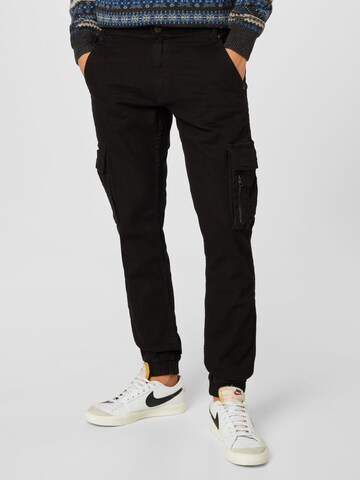 BLEND Cargo jeans in Black: front