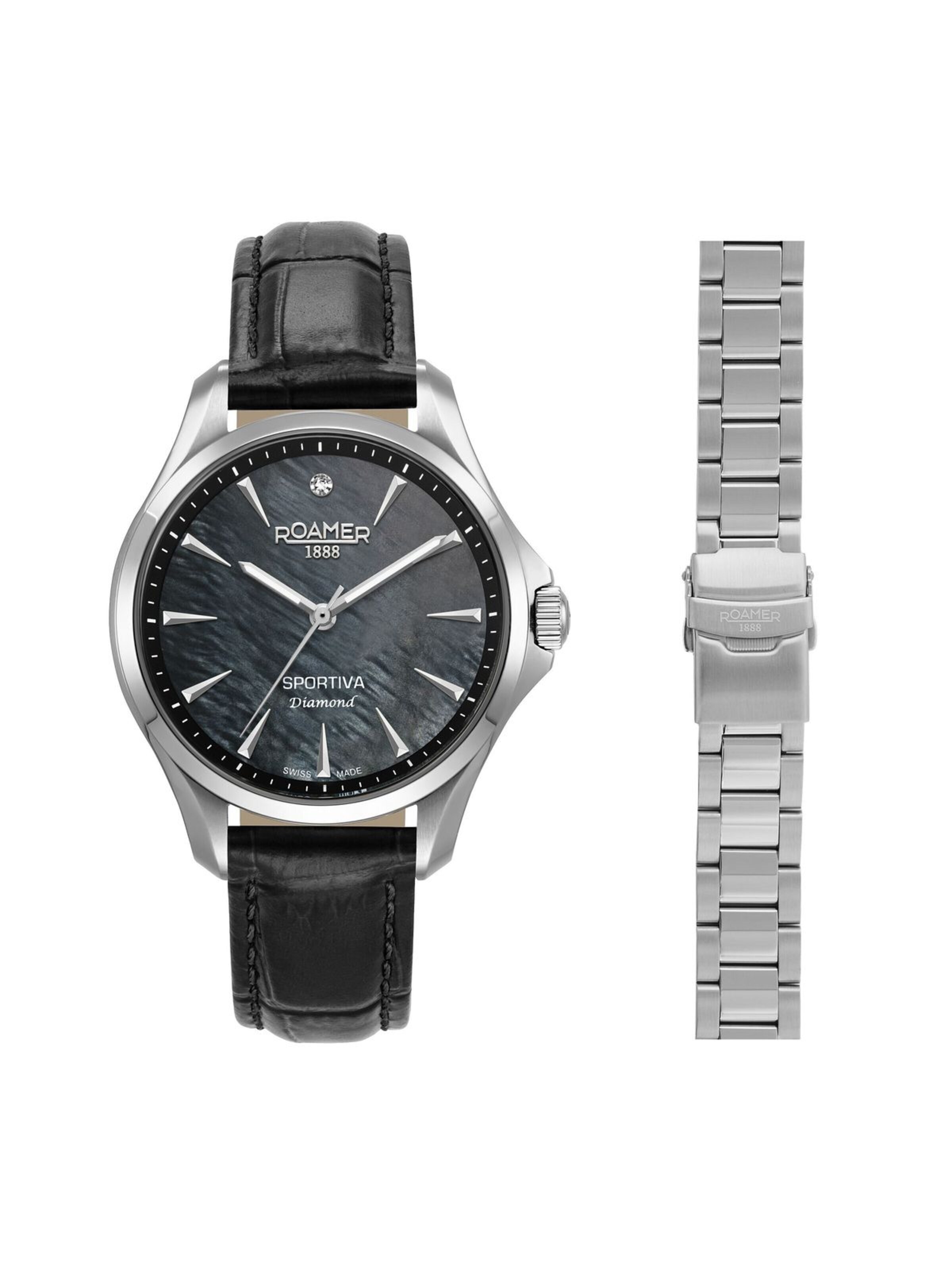 Montre à affichage analogique 'Sportiva' Roamer en noir