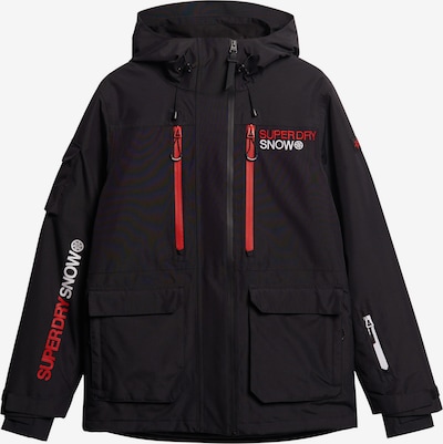 Superdry Veste de sport 'Ultimate Rescue' en rouge / noir / blanc, Vue avec produit