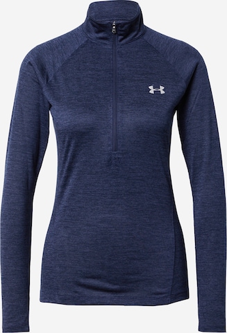 UNDER ARMOUR Functioneel shirt in Blauw: voorkant