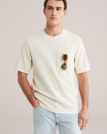WE Fashion Тениска в бяло: отпред