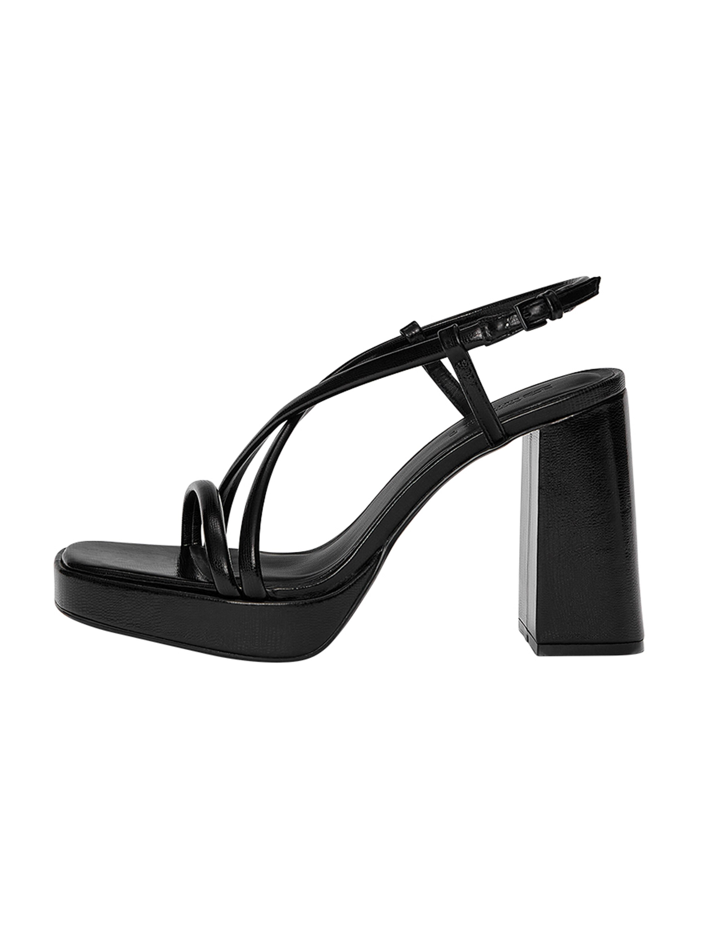 Pull&Bear Sandále - Čierna