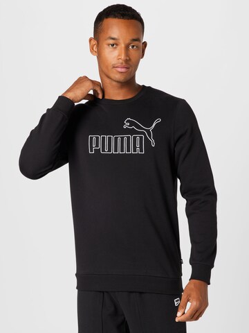 PUMA Sports sweatshirt 'Ess Elevated' in Black: front