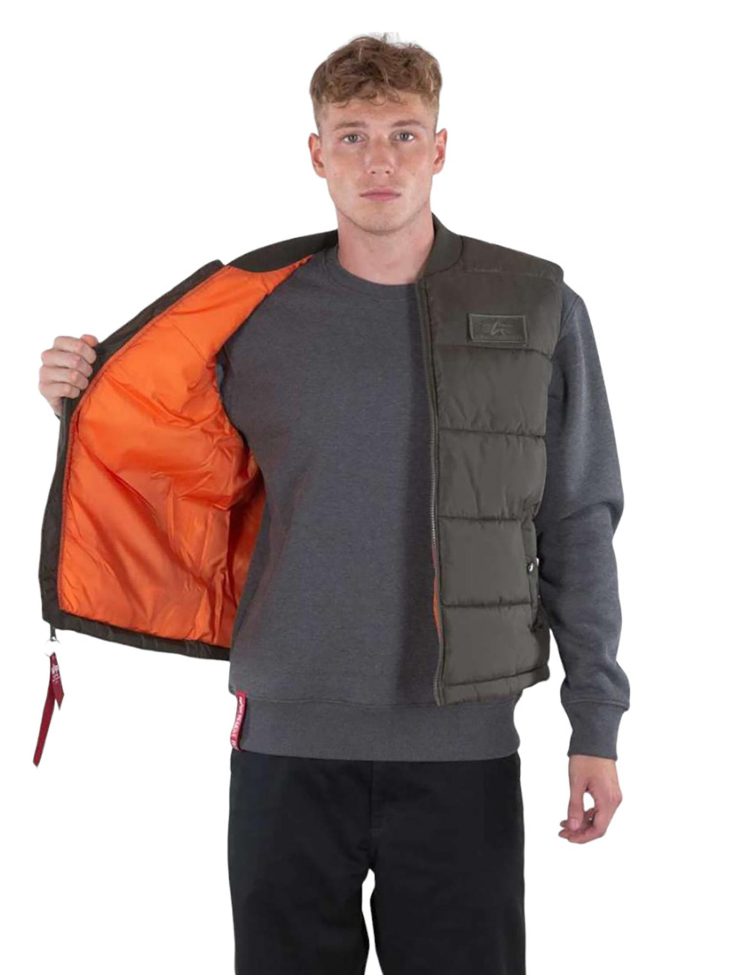 ALPHA INDUSTRIES Weste 'LW'‌‌‌ in Grün