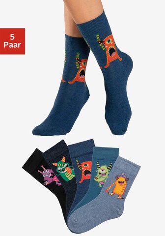 H.I.S H.I.S EM Freizeitsocken in Blau: predná strana