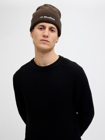 JACK & JONES Σκούφος 'JACSOHO' σε καφέ
