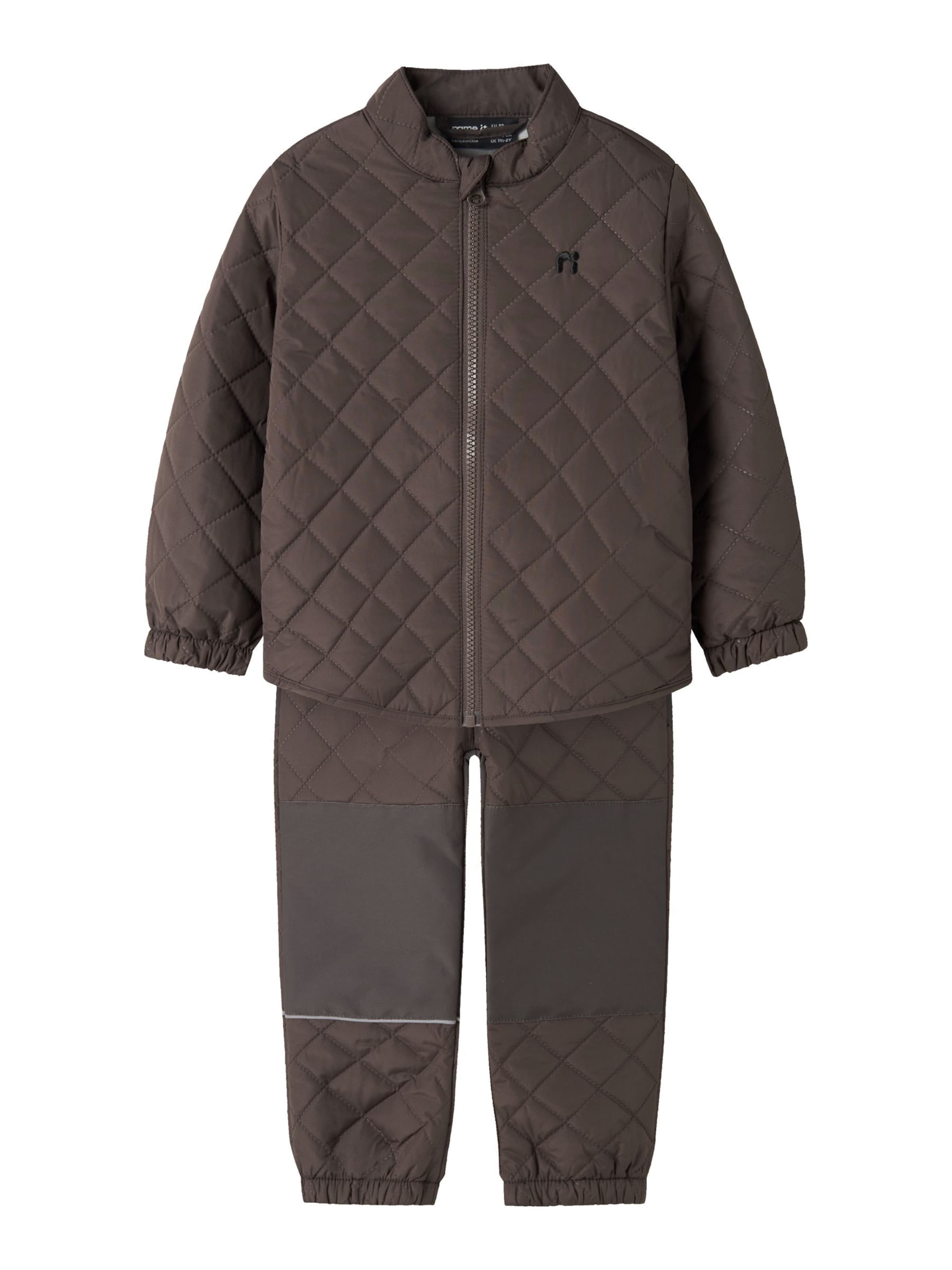 NAME IT Regular fit Functioneel pak 'NMNChilly' in Bruin: voorkant