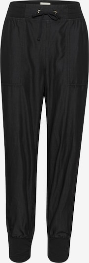 Pantaloni 'Line' Cream pe negru, Vizualizare produs