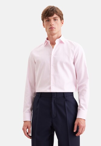 SEIDENSTICKER Slim fit Zakelijk overhemd in Roze: voorkant