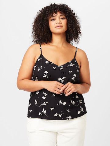 ABOUT YOU Curvy Top 'Laila' in Black: front