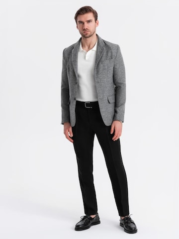 Coupe regular Veste de costume Ombre en gris