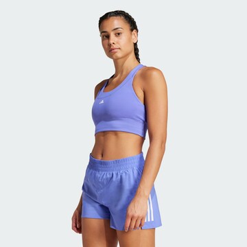 Bustier Soutien-gorge de sport 'Run Pocket' ADIDAS PERFORMANCE en bleu : devant