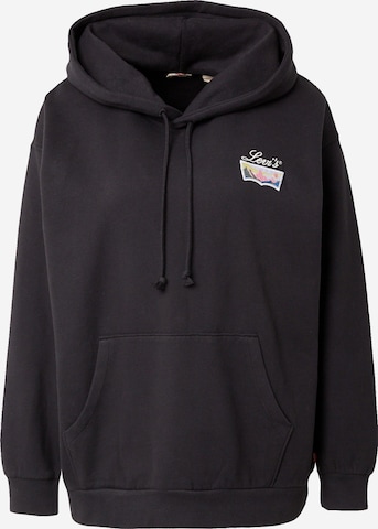 LEVI'S ® Sweatshirt 'Graphic Salinas Hoodie' in Zwart: voorkant