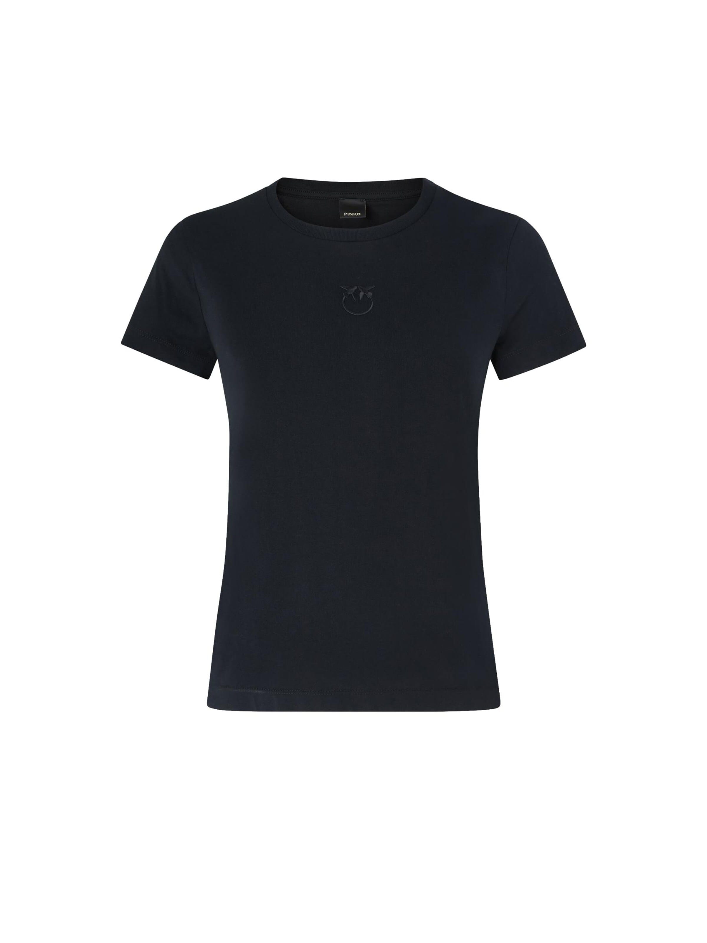 Maglietta 'PINKO BUSSOLOTTO T-SHIRT JERSEY T-SHIRT' di PINKO in nero: frontale