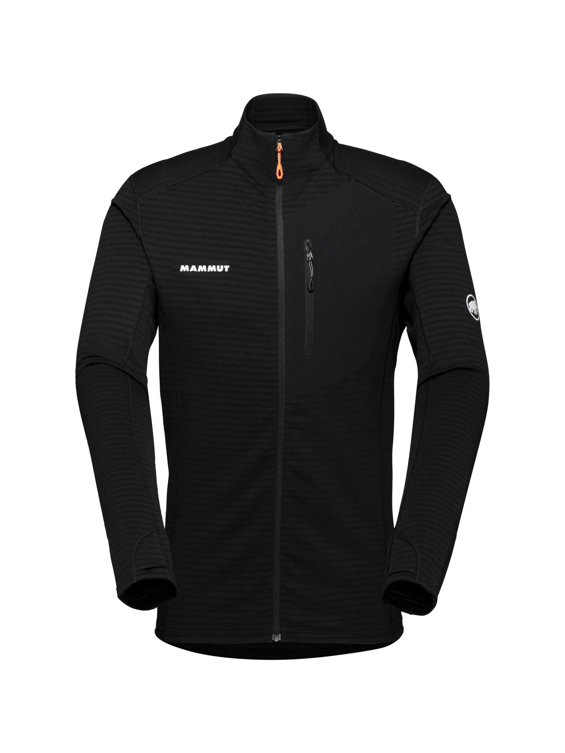 MAMMUT Funktionsfleecejacke 'Taiss' in Schwarz: Vorderseite