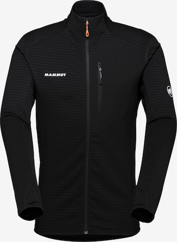 MAMMUT Funktionsfleecejacke 'Taiss' in Schwarz: Vorderseite