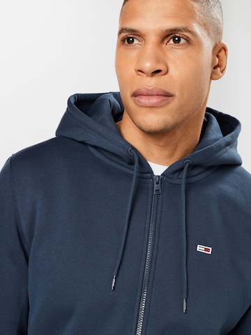 Tommy Jeans Regular Fit Sweatjakke i blå