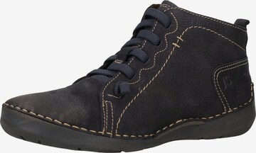 JOSEF SEIBEL Lace-Up Ankle Boots 'Fergey' in Blue: front