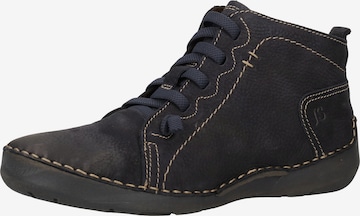 JOSEF SEIBEL Lace-Up Ankle Boots 'Fergey' in Blue: front